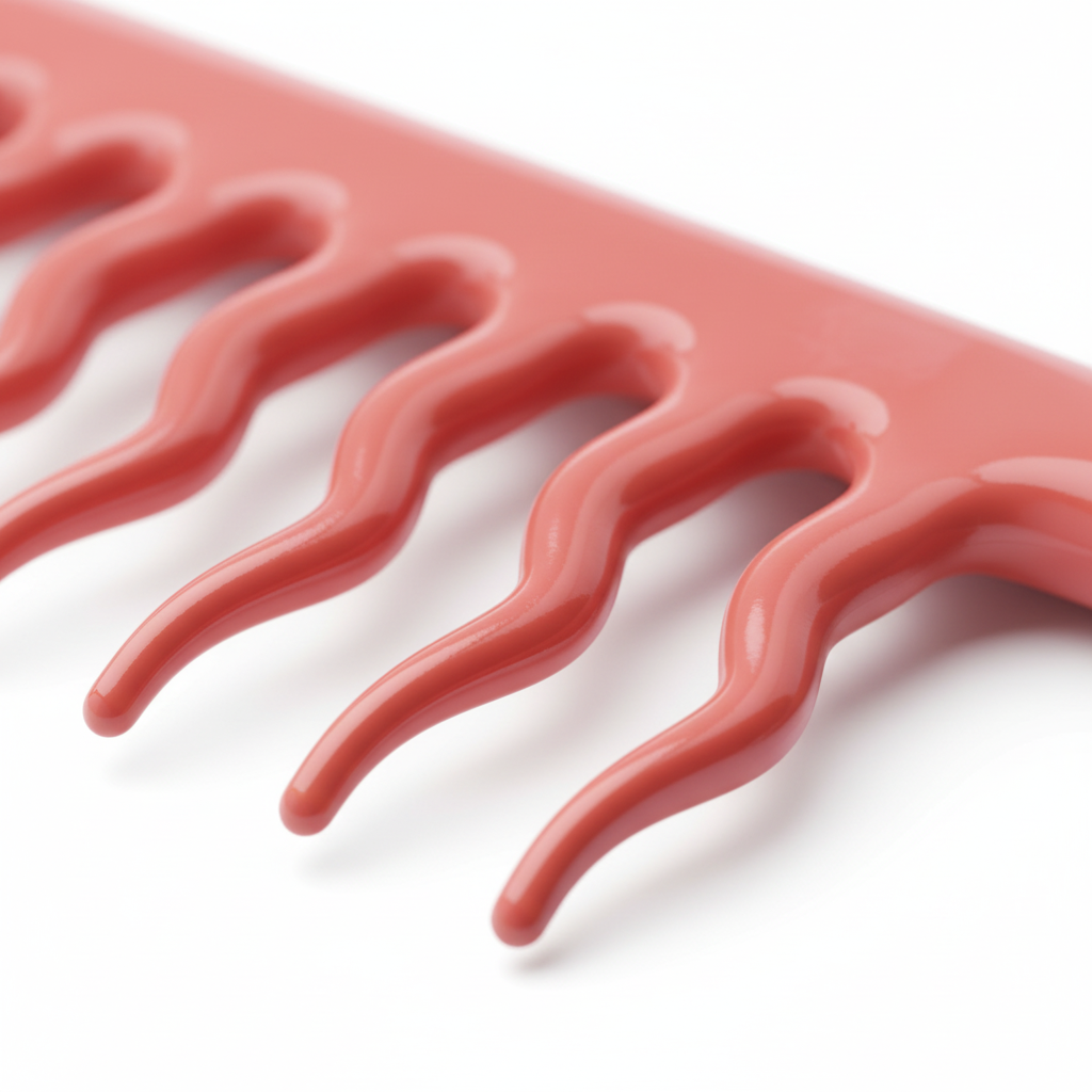 Annie Effortless Detangler Wavy Comb, 1 Count, Orange
