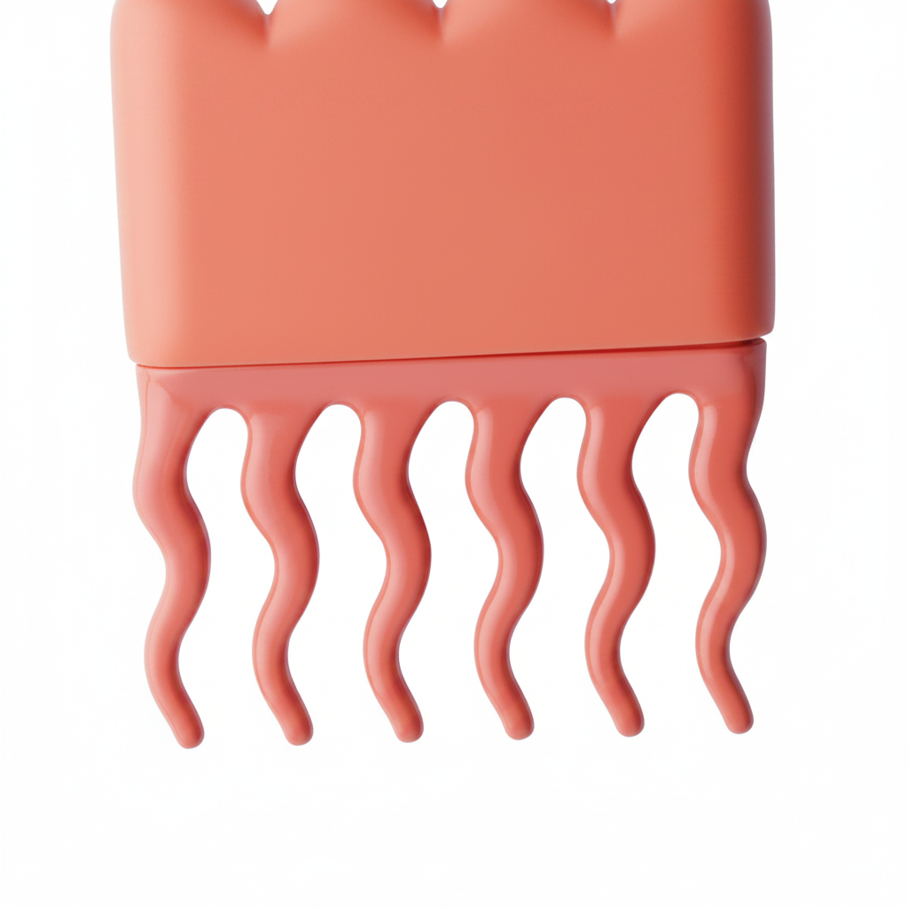 Annie Effortless Detangler Wavy Pik, 1 Count, Orange
