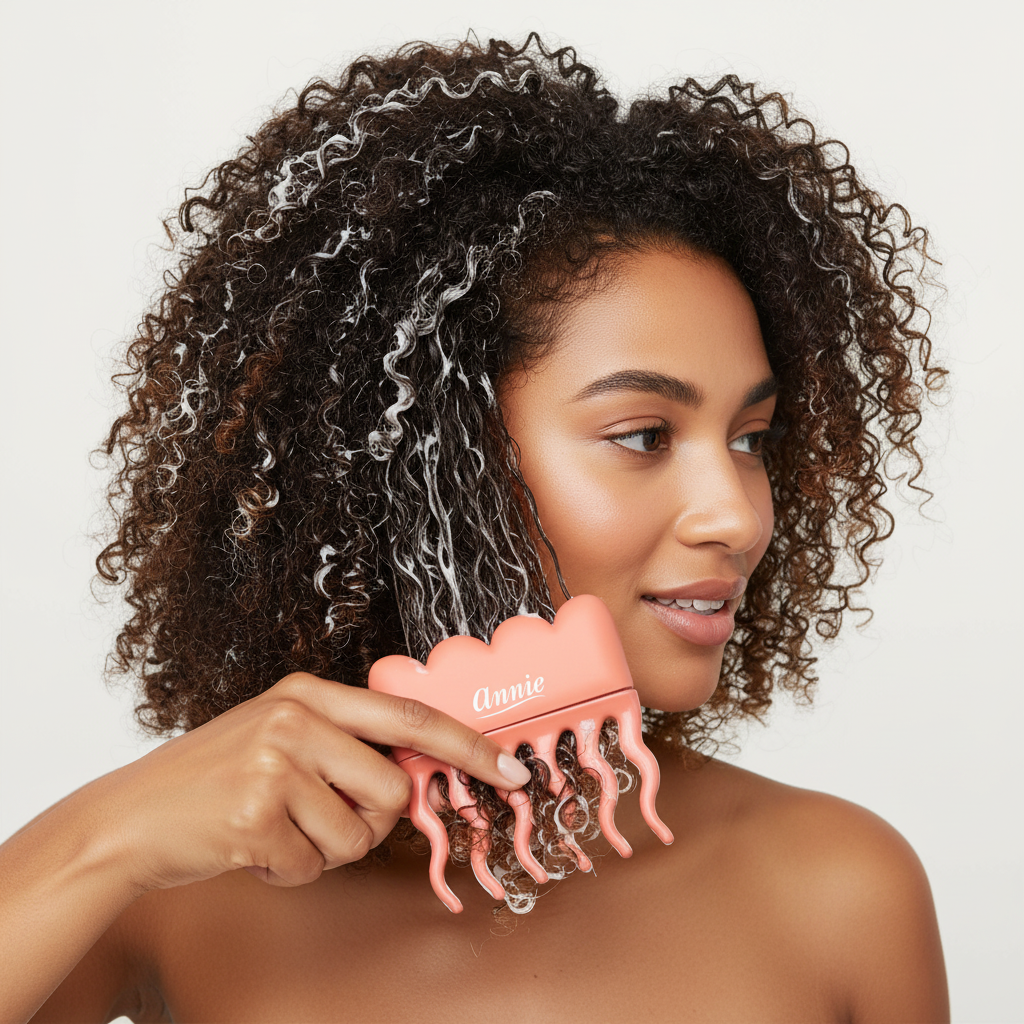 Annie Effortless Detangler Wavy Pik, 1 Count, Orange