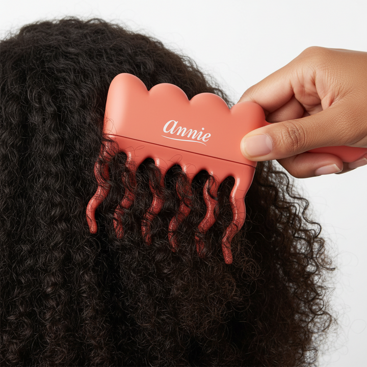 Annie Effortless Detangler Wavy Pik, 1 Count, Orange