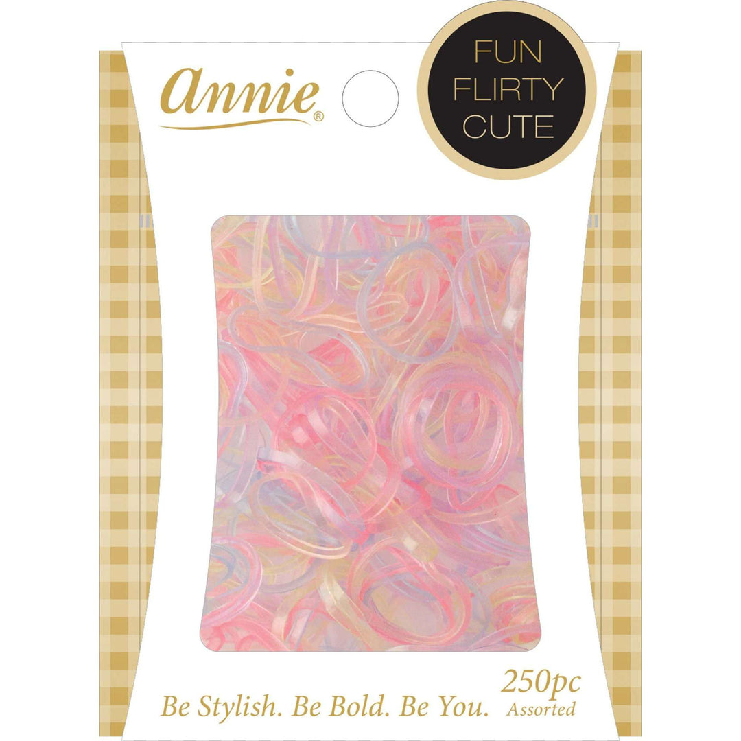 Annie Elastic Hair Bands, 250 Count, Assorted Colors