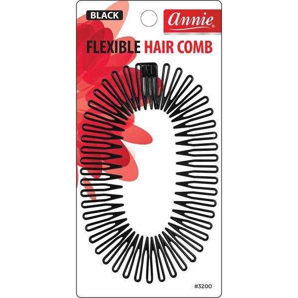 Annie Flexible Hair Comb, 1 Count, Black