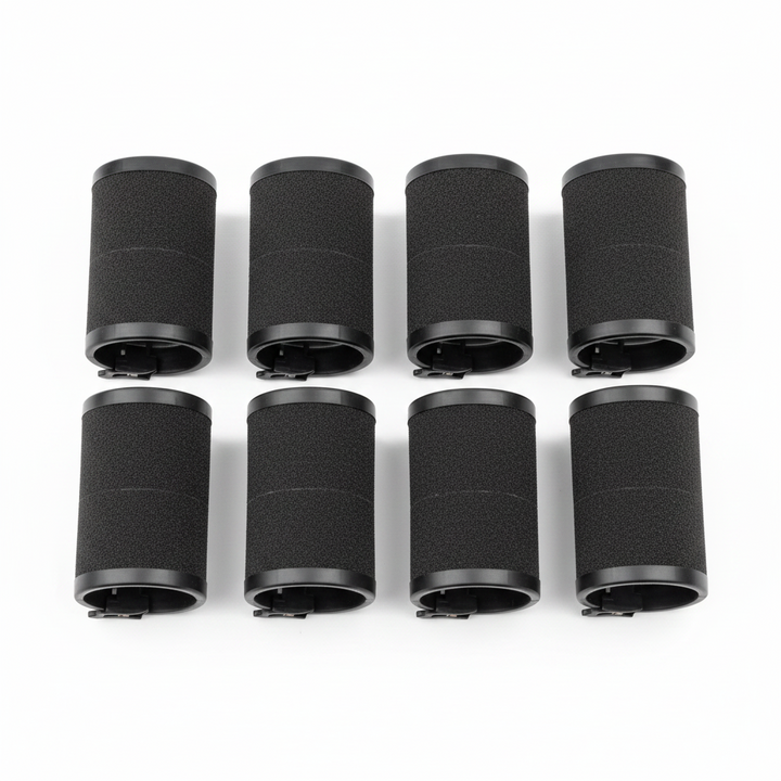 Annie Foam Hair Rollers 1 1/2 Inch Jumbo, 6 Count, Black