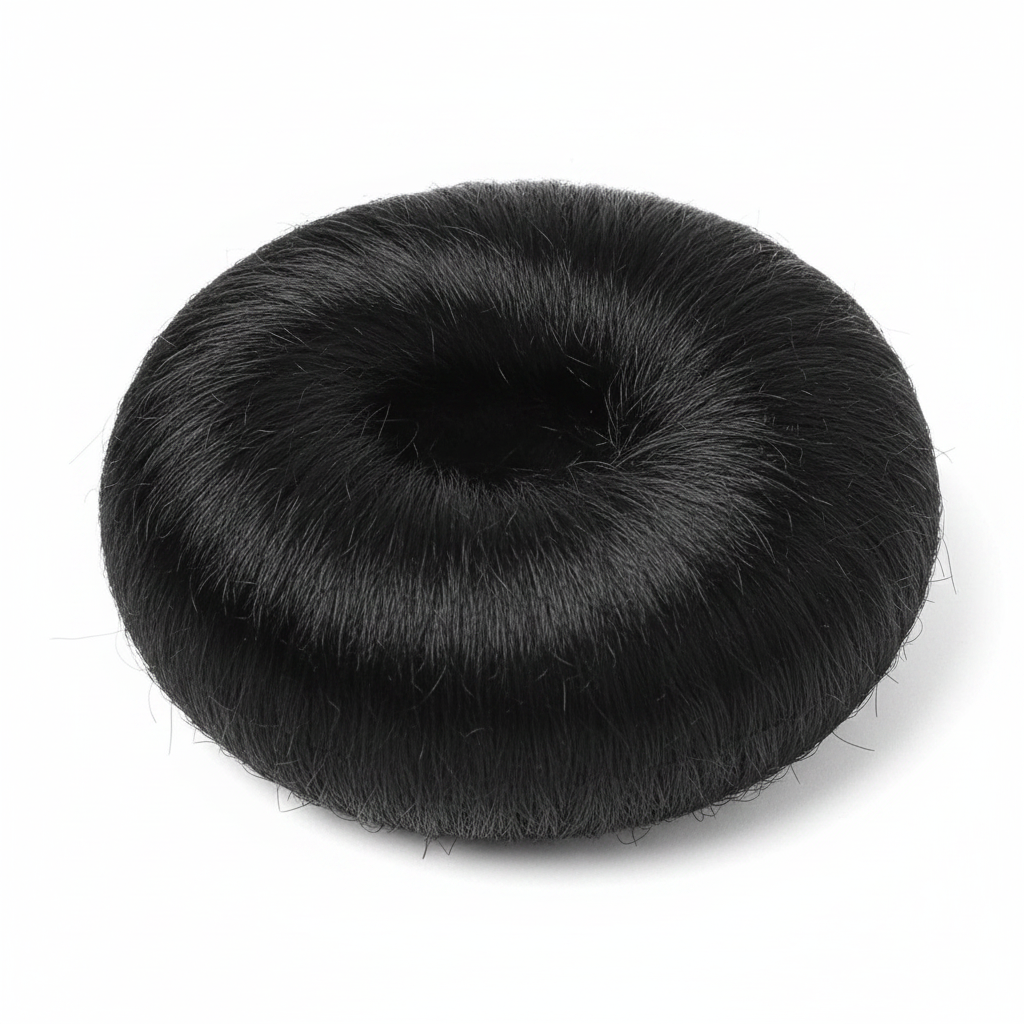 Annie Hair Bun Donut 3.5 Inch, 1 Count, Black