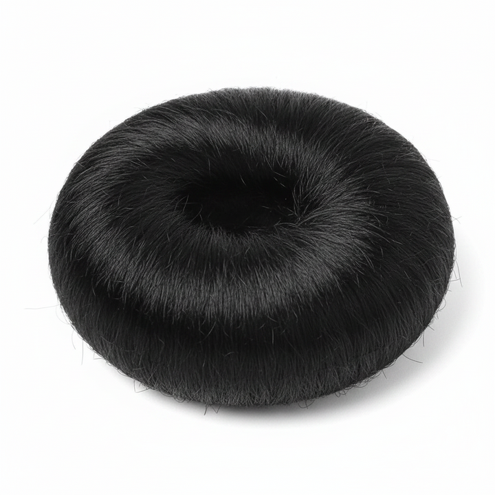 Annie Hair Bun Donut 3.5 Inch, 1 Count, Black