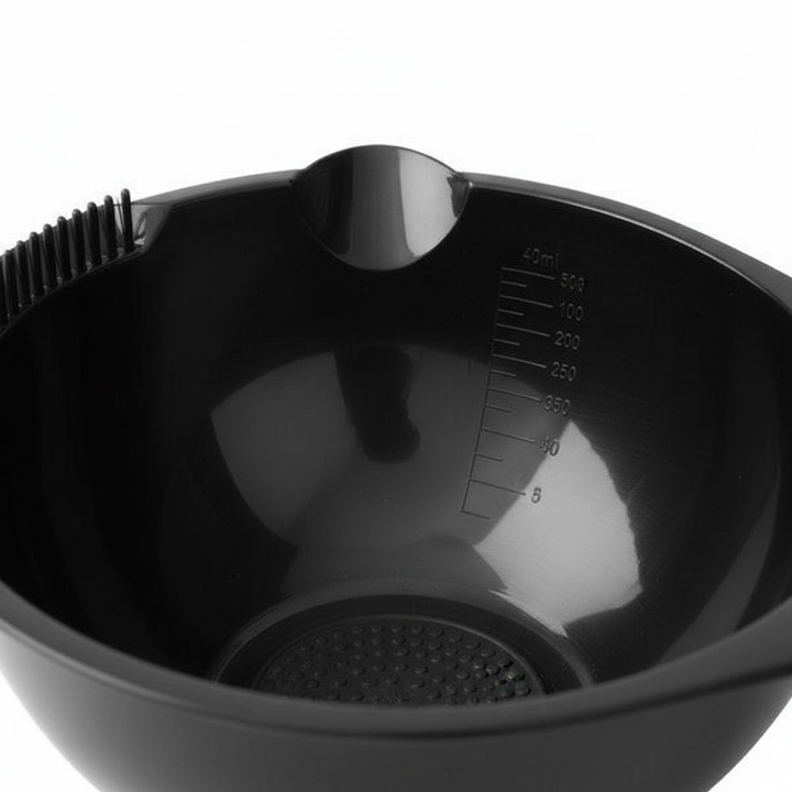 Annie Hair Dye & Tint Bowl with Scraper 450ml, 1 Count, Black