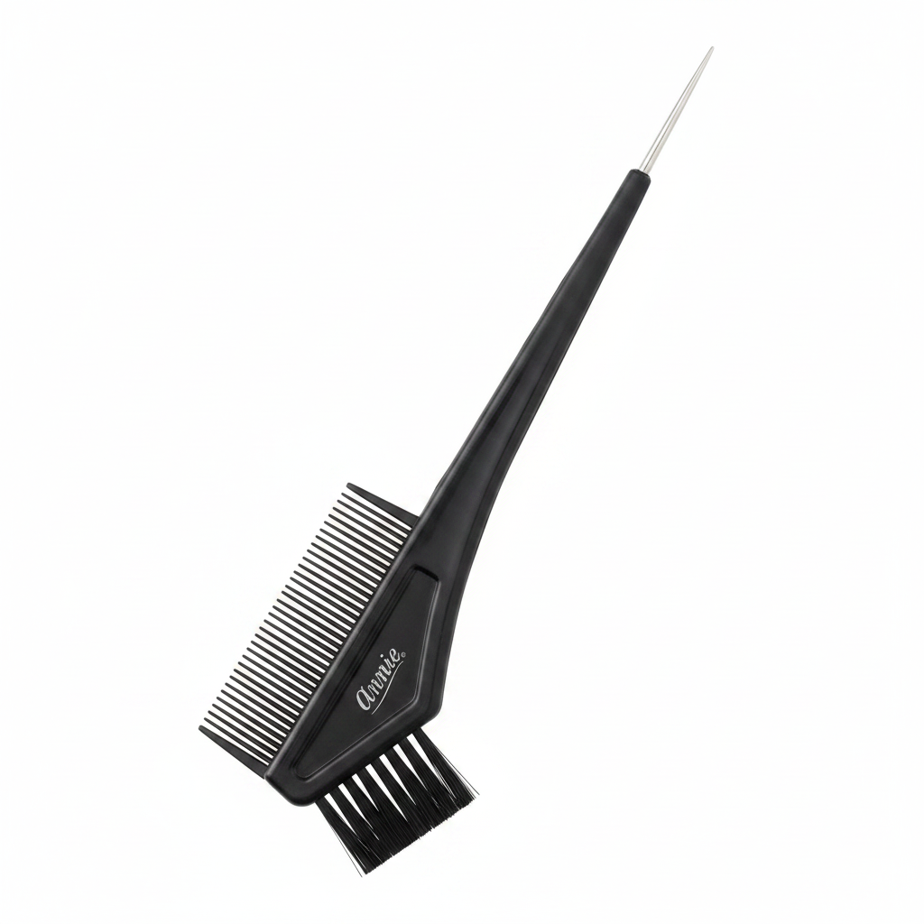 Annie Hair Dye & Tinting Brush With Comb And Metal Tip, 1 Count, Black