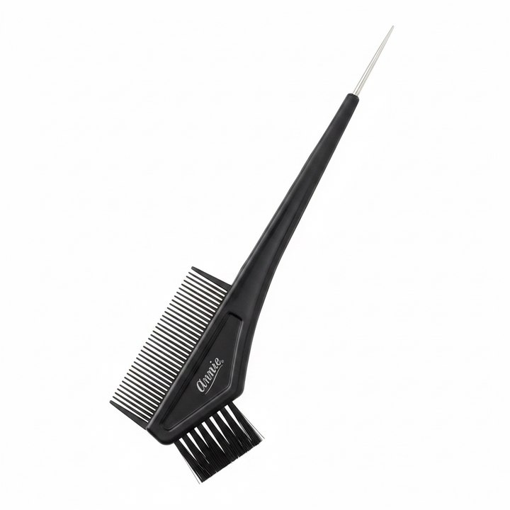 Annie Hair Dye & Tinting Brush With Comb And Metal Tip, 1 Count, Black