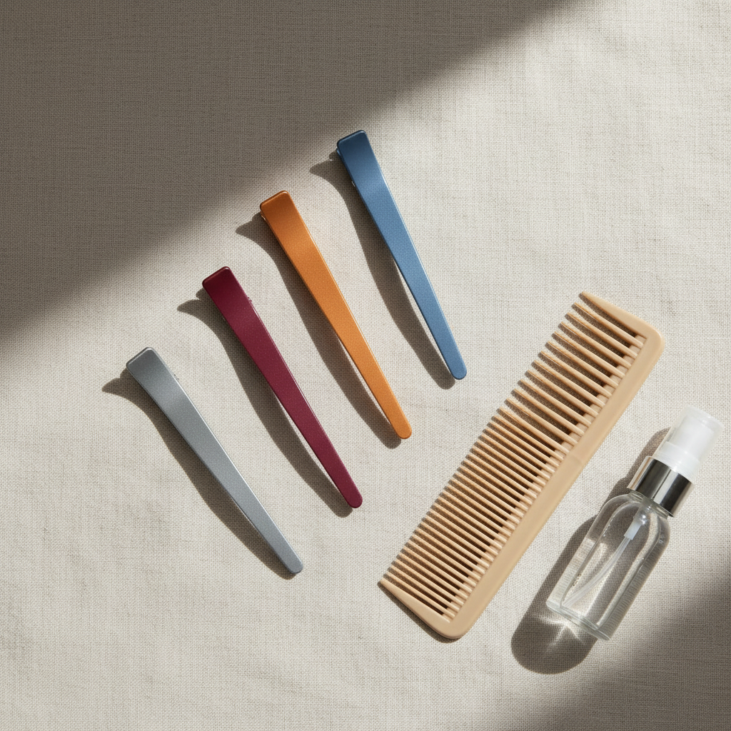 Annie Salon Section Clips 4.6 Inch, 4 Count, Assorted Colors