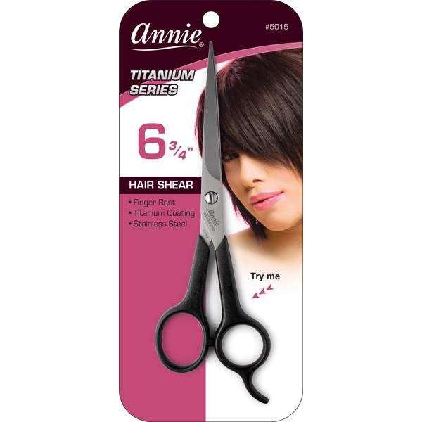 Annie Stainless Steel Hair Shears With Titanium 6.75 Inch, 1 Count, Silver