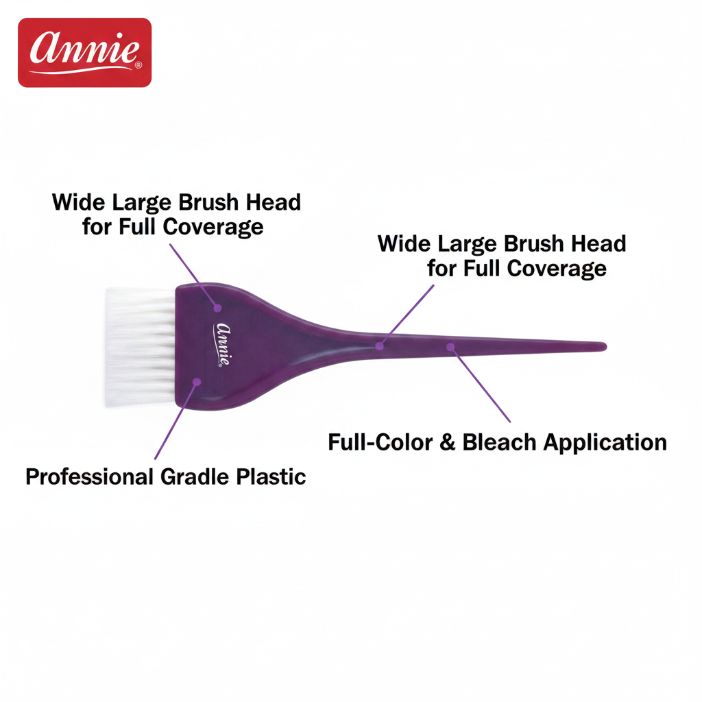 Annie Hair Tint Brush Large, 1 Count, Purple