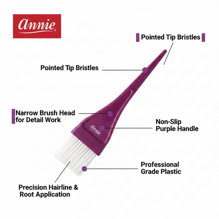 Annie Hair Tint Brush Small, 1 Count, Purple