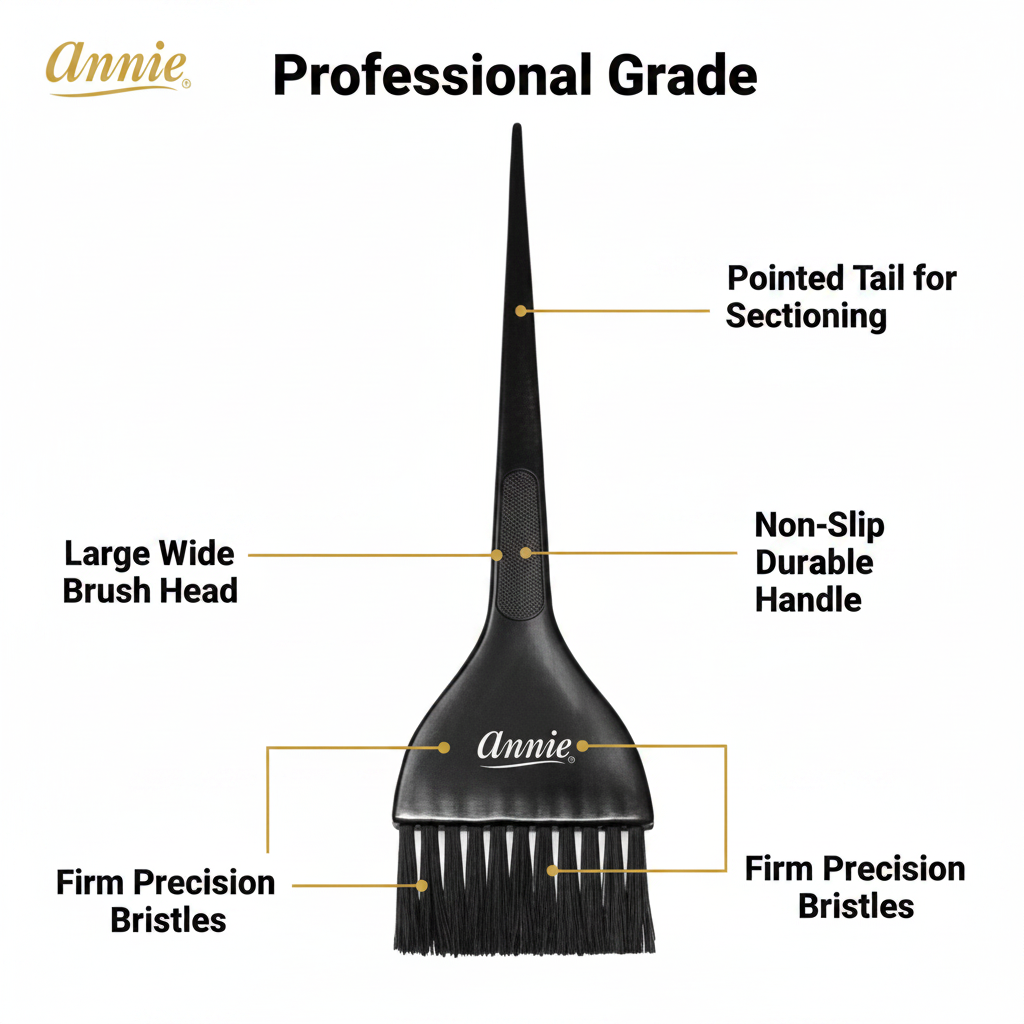 Annie Hair Tinting Brush Large, 1 Count, Black