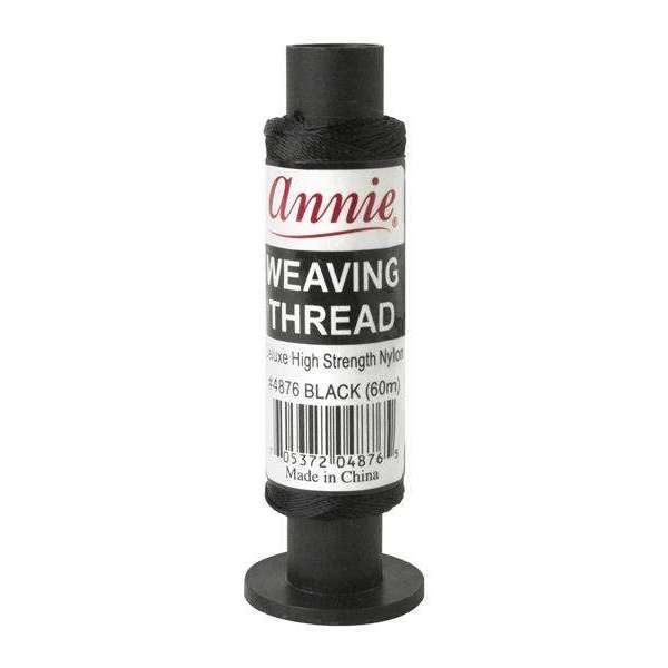 Annie High Strength Weaving Thread Black 60 Meters