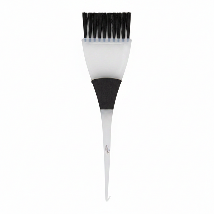 Annie Hair Tinting Brush with Hook Tip 2 Inch, 1 Count, White & Black