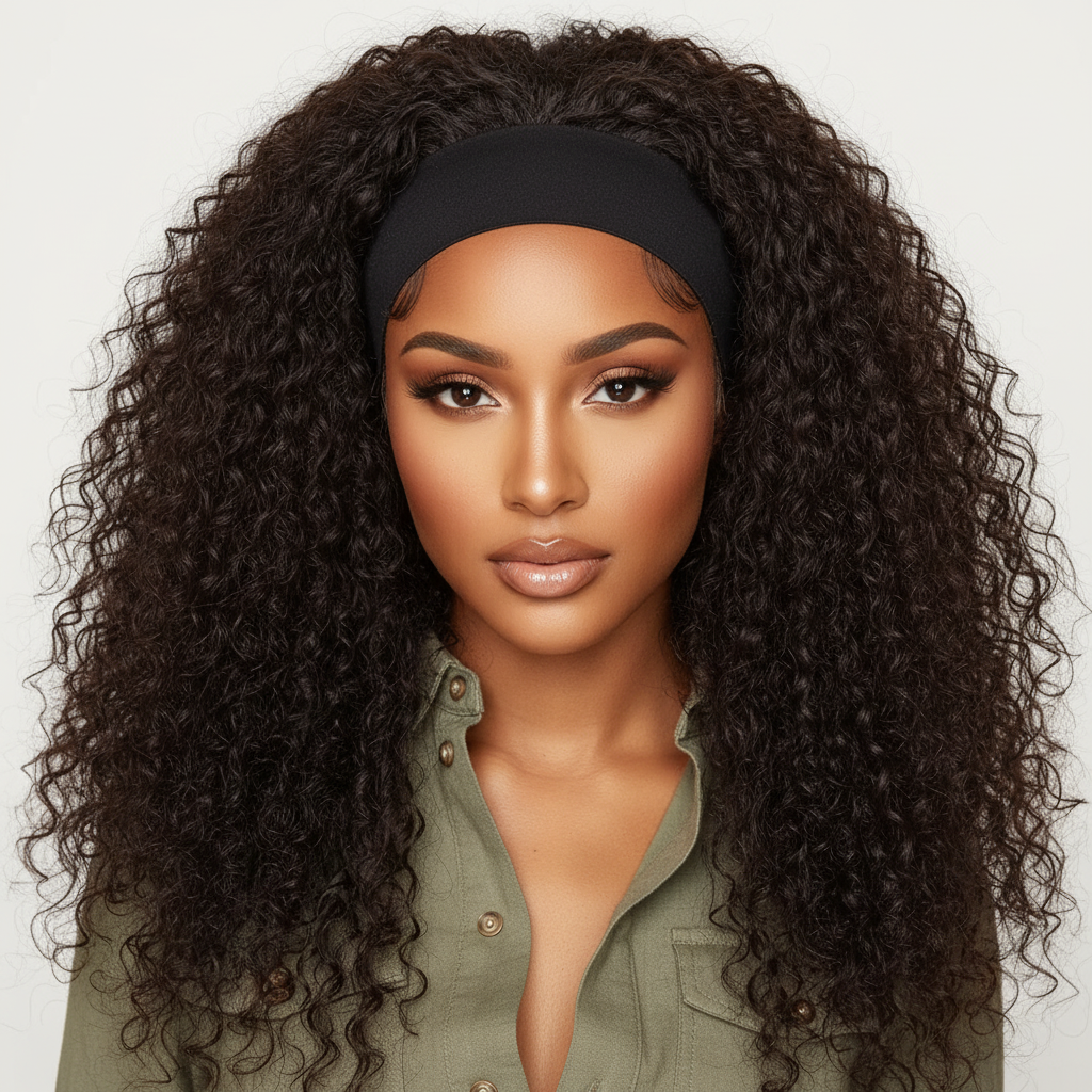 Annie Hook Wig Band 1 3/4 Inch, 1 Count, Black