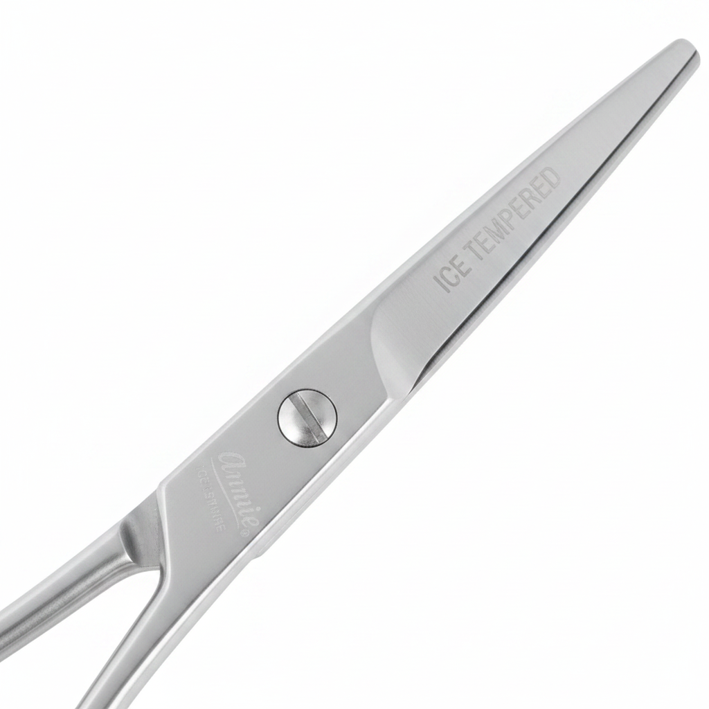 Annie Ice Tempered Stainless Steel Hair Shears 6.5 Inch, 1 Count, Silver