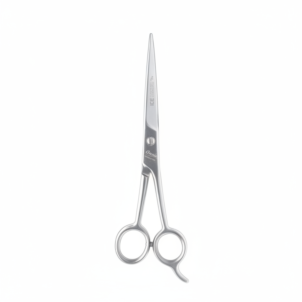 Annie Ice Tempered Stainless Steel Hair Shears 7.5 Inch, 1 Count, Silver