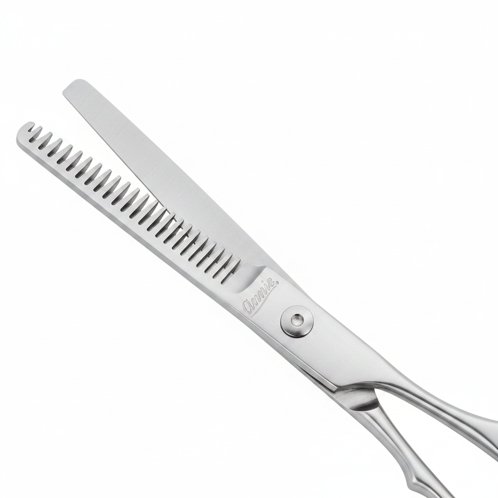Annie Ice Tempered Stainless Steel Hair Thinning Shears 7 Inch, 1 Count, Silver