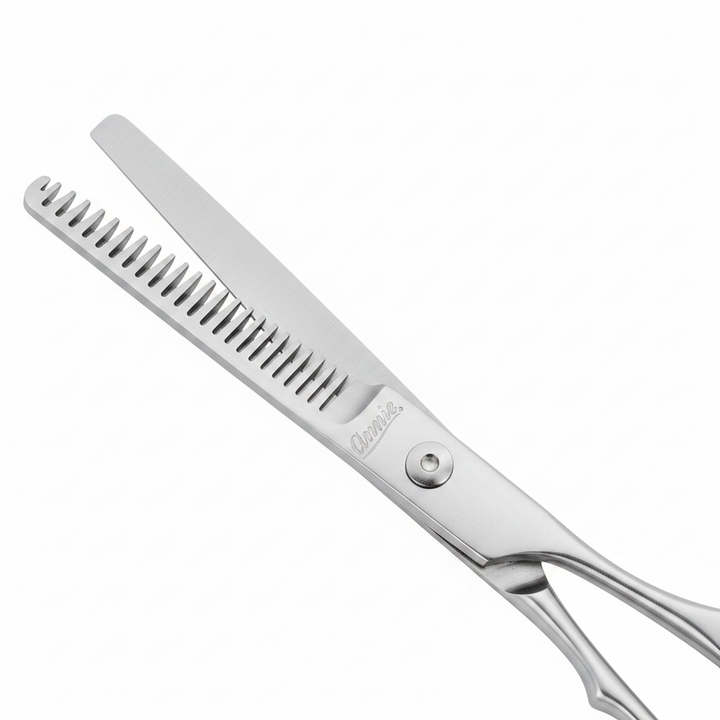 Annie Ice Tempered Stainless Steel Hair Thinning Shears 7 Inch, 1 Count, Silver