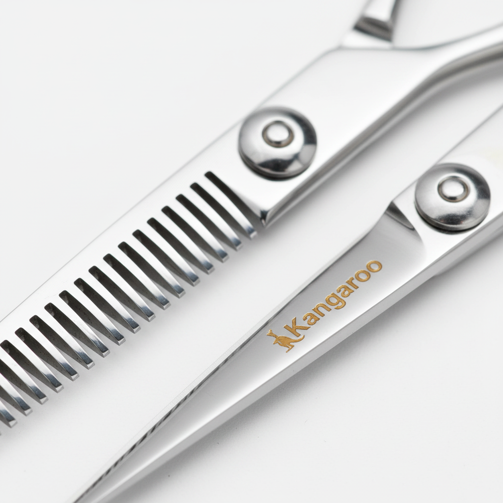 Annie Kangaroo Professional Cutting & Thinning Shears, 2 Piece Set, Silver