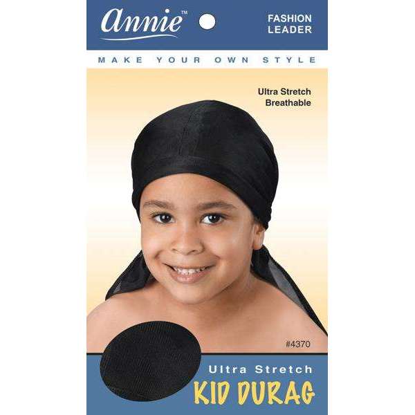 Annie Kid Durag, 1 Count, Black