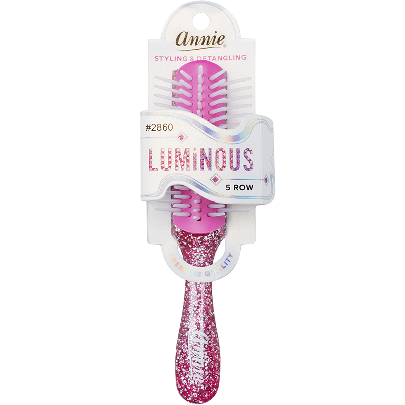 Annie Luminous 5 Row Styling Brush, 1 Count, Assorted Colors