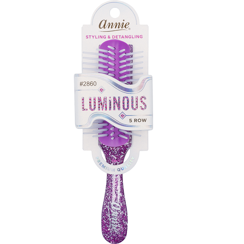 Annie Luminous 5 Row Styling Brush, 1 Count, Assorted Colors