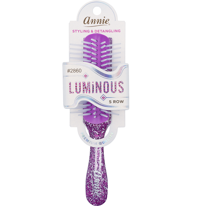 Annie Luminous 5 Row Styling Brush, 1 Count, Assorted Colors
