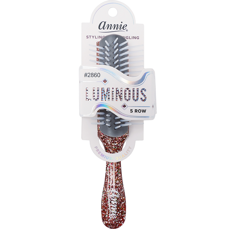 Annie Luminous 5 Row Styling Brush, 1 Count, Assorted Colors