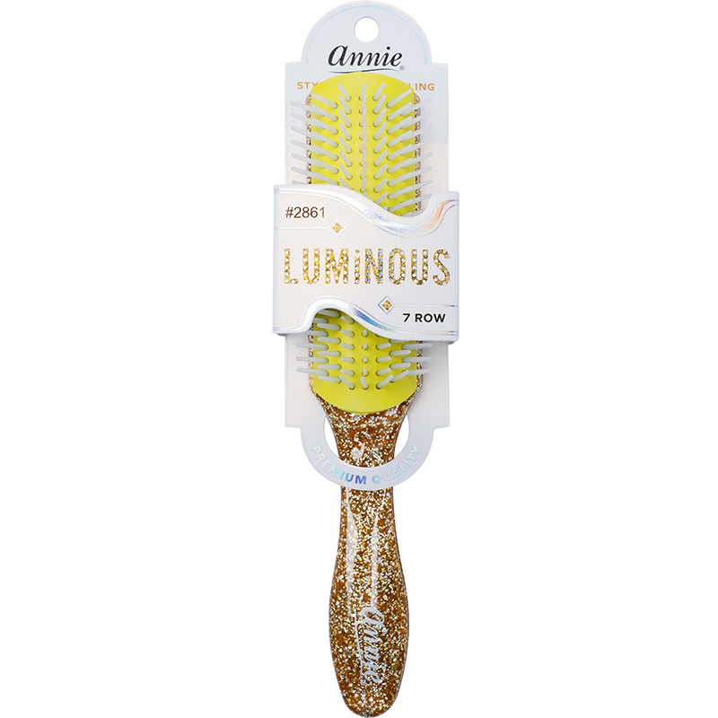 Annie Luminous 7 Row Styling Brush, 1 Count, Assorted Colors