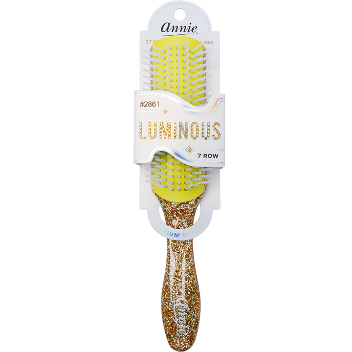 Annie Luminous 7 Row Styling Brush, 1 Count, Assorted Colors