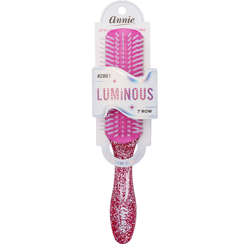 Annie Luminous 7 Row Styling Brush, 1 Count, Assorted Colors
