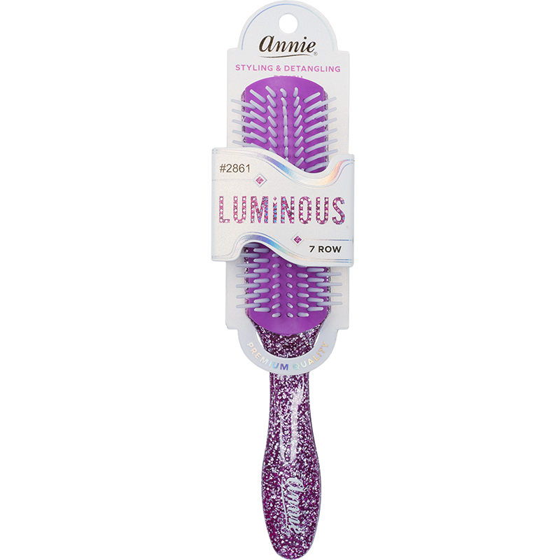 Annie Luminous 7 Row Styling Brush, 1 Count, Assorted Colors