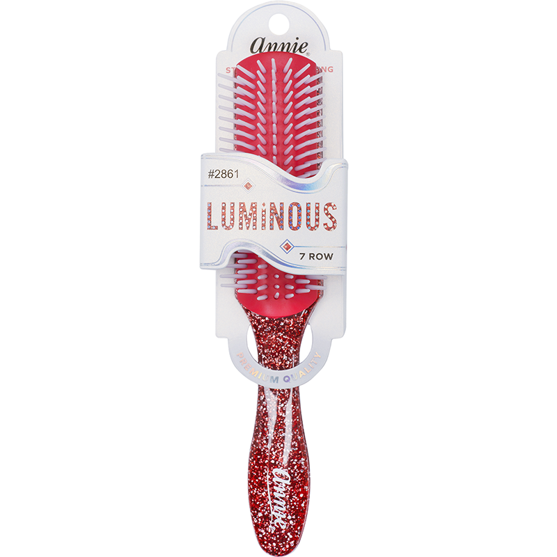 Annie Luminous 7 Row Styling Brush, 1 Count, Assorted Colors