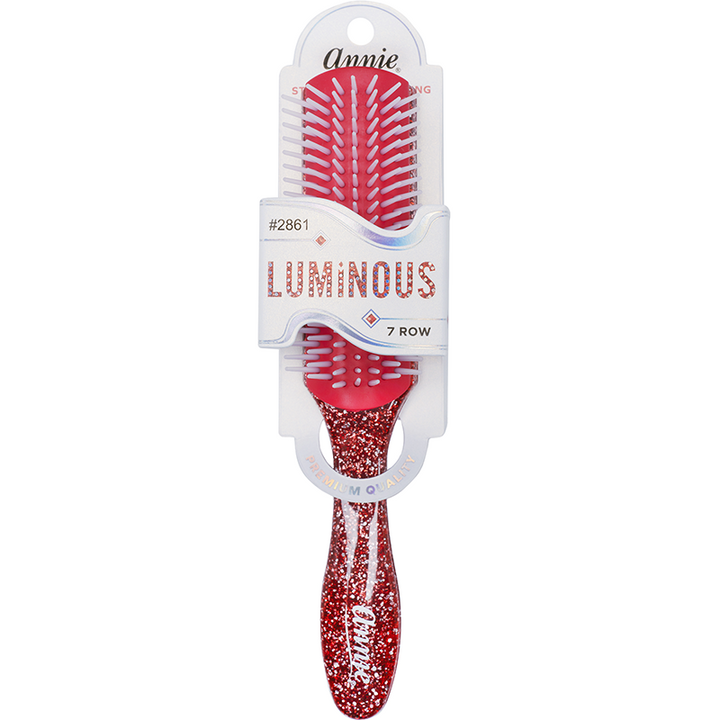 Annie Luminous 7 Row Styling Brush, 1 Count, Assorted Colors