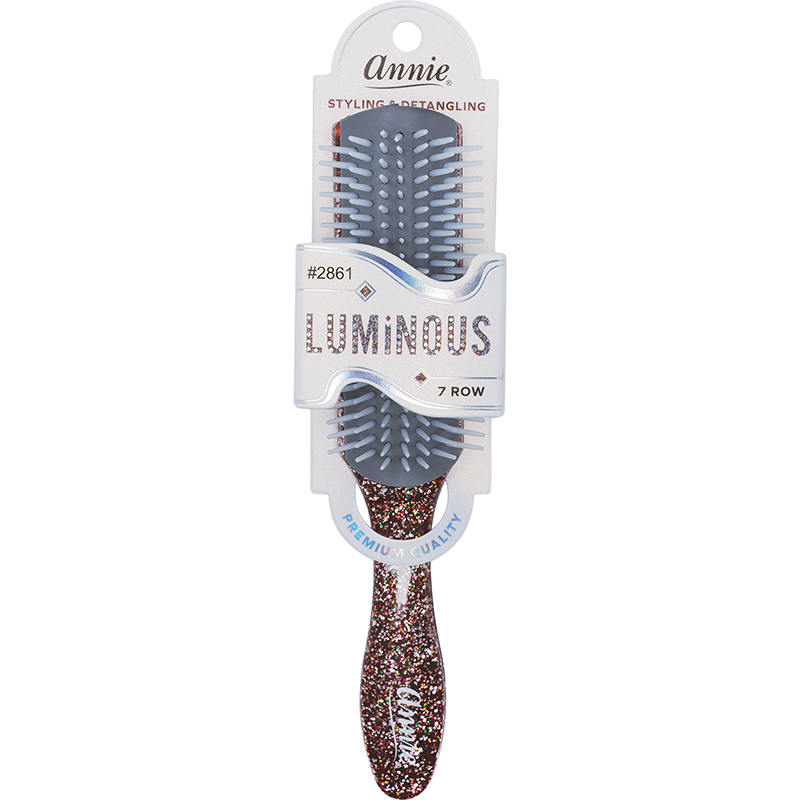 Annie Luminous 7 Row Styling Brush, 1 Count, Assorted Colors
