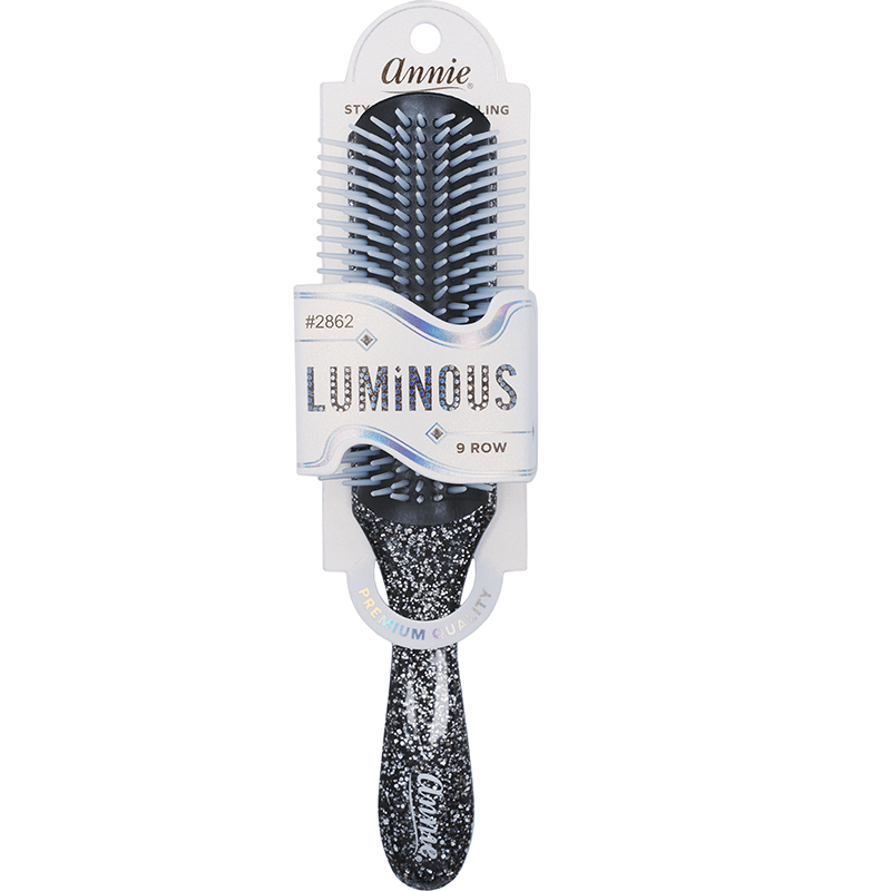 Annie Luminous 9 Row Styling Brush, 1 Count, Assorted Colors