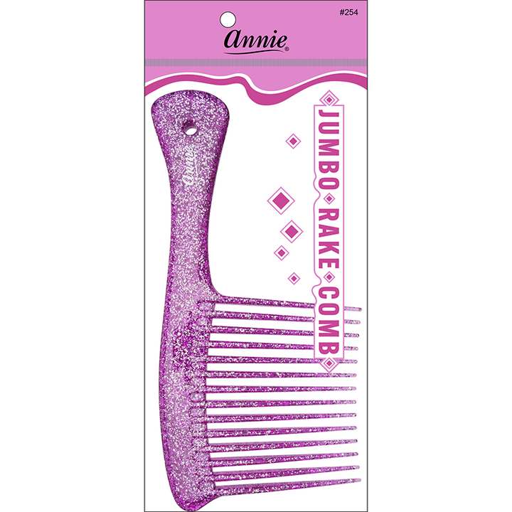 Annie Luminous Jumbo Rake Comb Asst Color