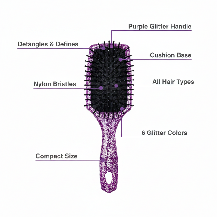 Annie Luminous Paddle Brush Small, 1 Count, Assorted Colors
