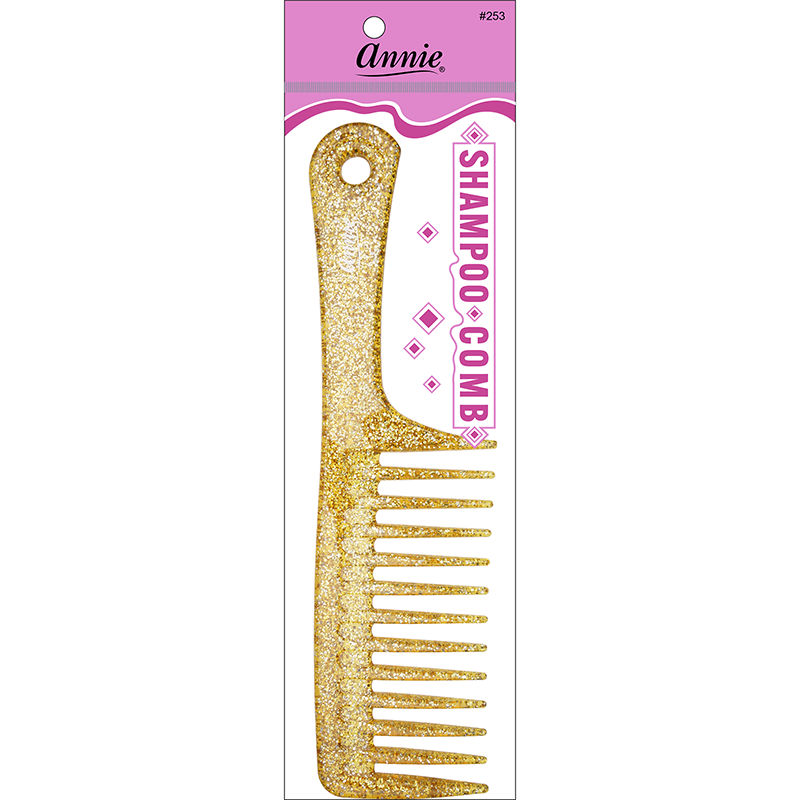 Annie Luminous Shampoo Comb, 1 Count, Assorted Colors