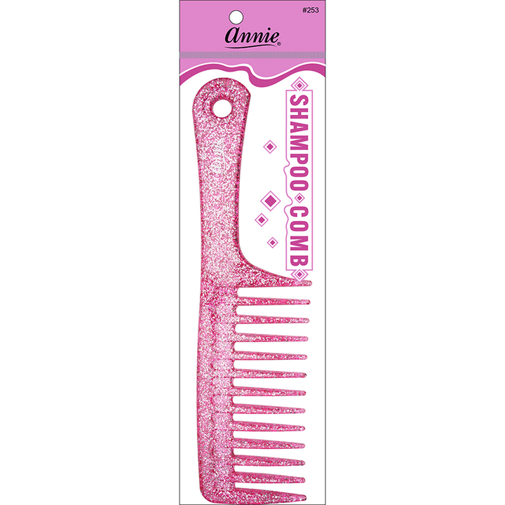 Annie Luminous Shampoo Comb, 1 Count, Assorted Colors