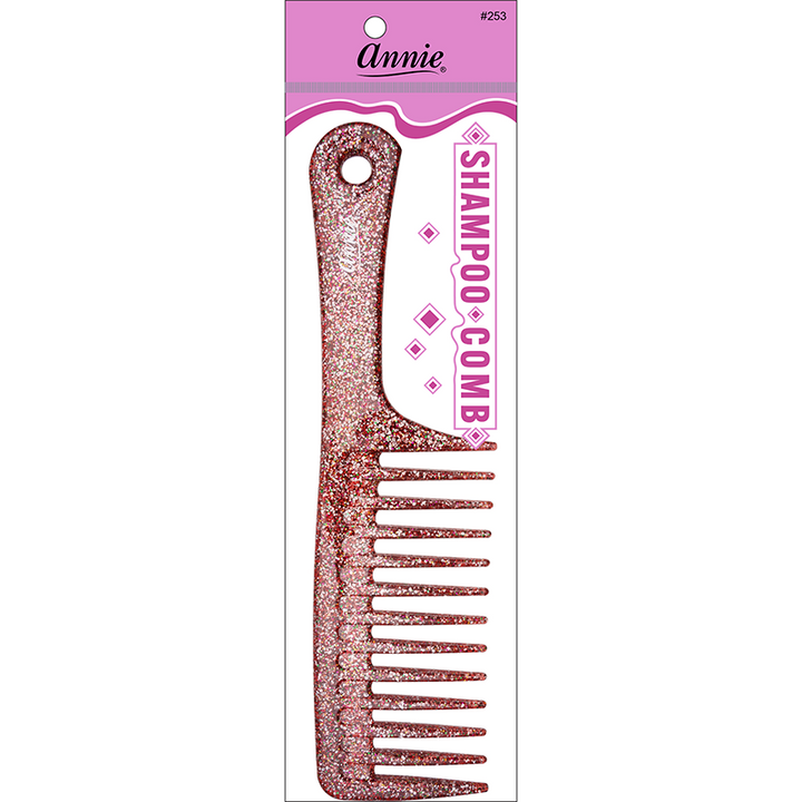 Annie Luminous Shampoo Comb, 1 Count, Assorted Colors
