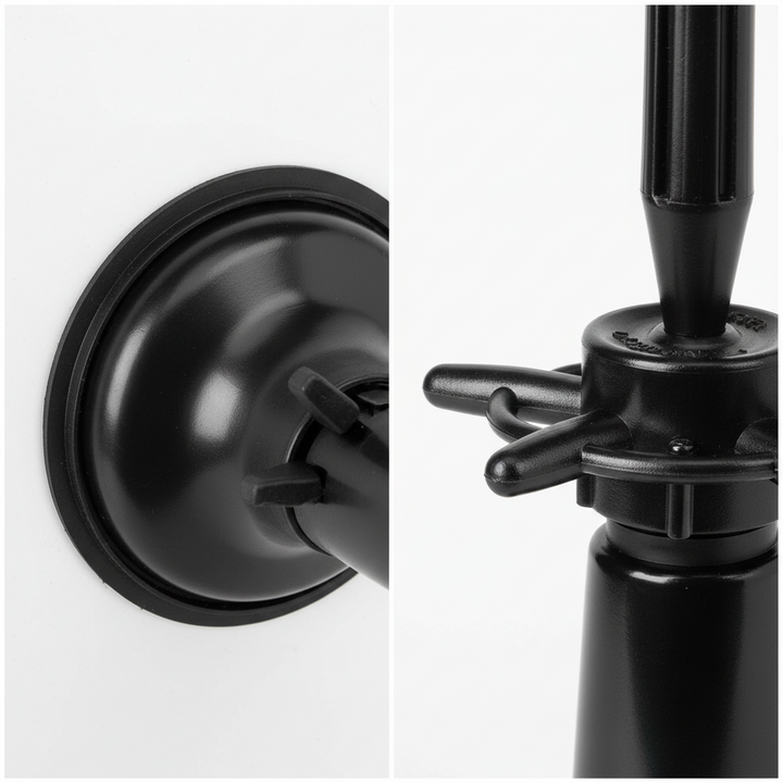 Annie Mannequin Holder with Suction Table Stand, 1 Count, Black