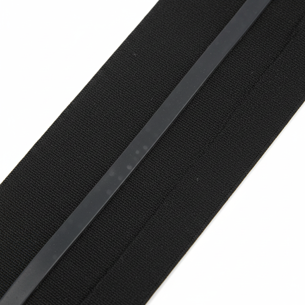 Annie Non-Slip Headband Black Silicone Lining 4.5cm Wide, 1 Count, Black