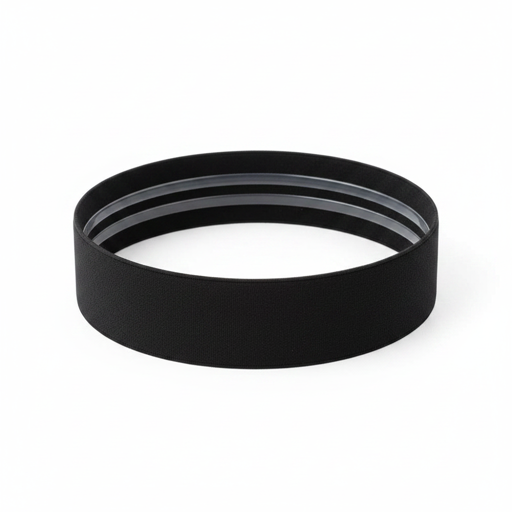 Annie Non-Slip Headband Black Silicone Lining 4.5cm Wide, 1 Count, Black