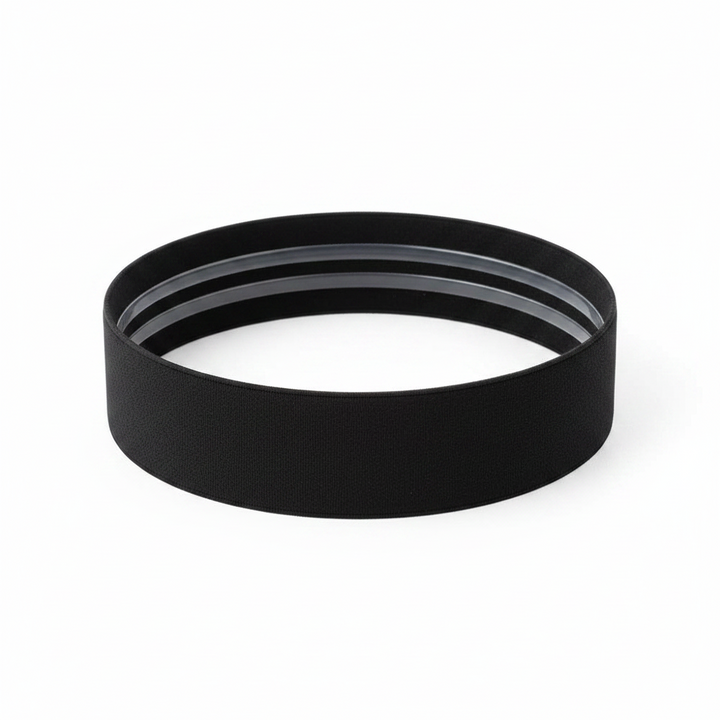 Annie Non-Slip Headband Black Silicone Lining 4.5cm Wide, 1 Count, Black