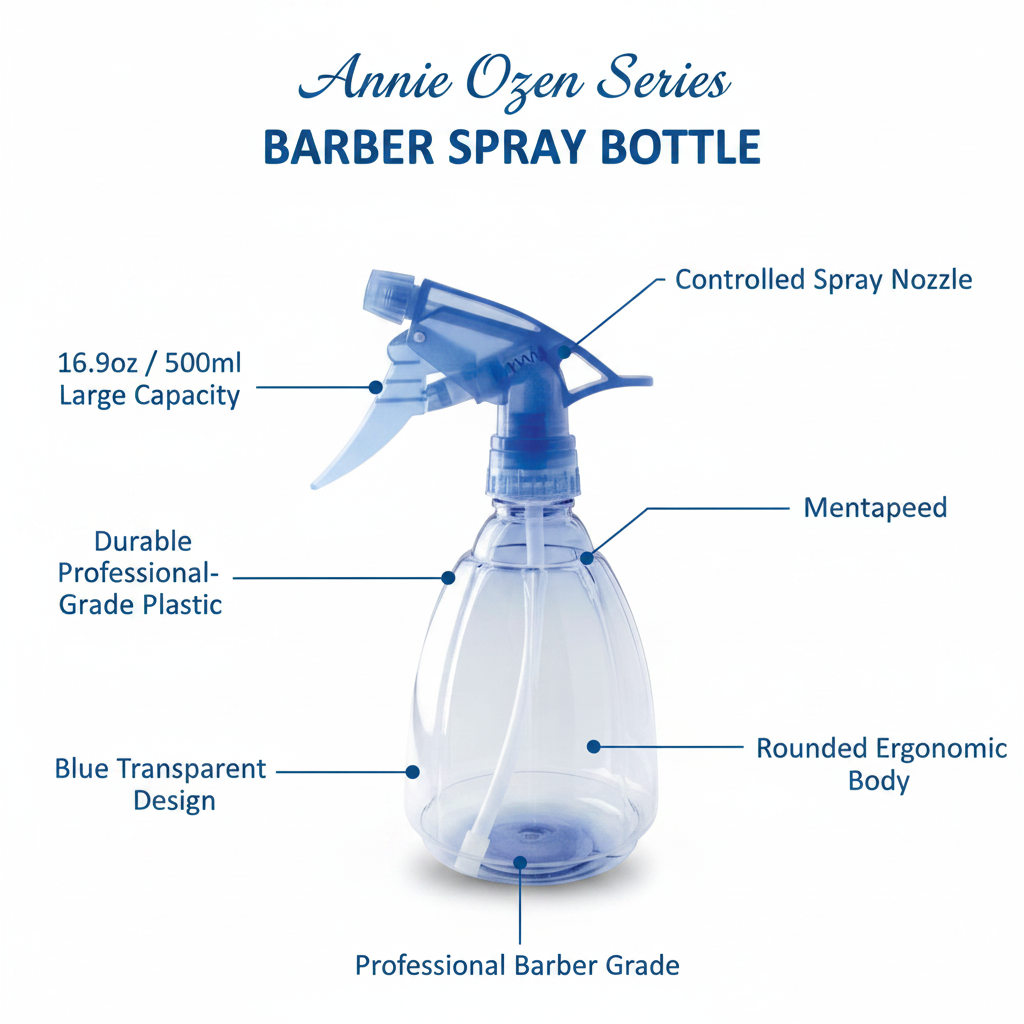 Ozen Series Barber Spray Bottle 16.9oz, 1 Count, Blue