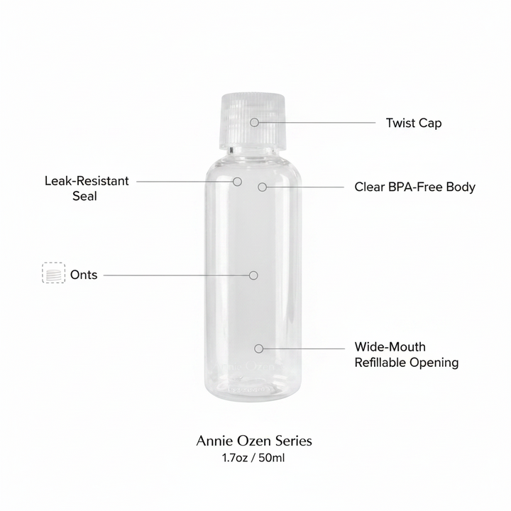 Annie Ozen Series Twist Top Travel Bottle 1.7Oz