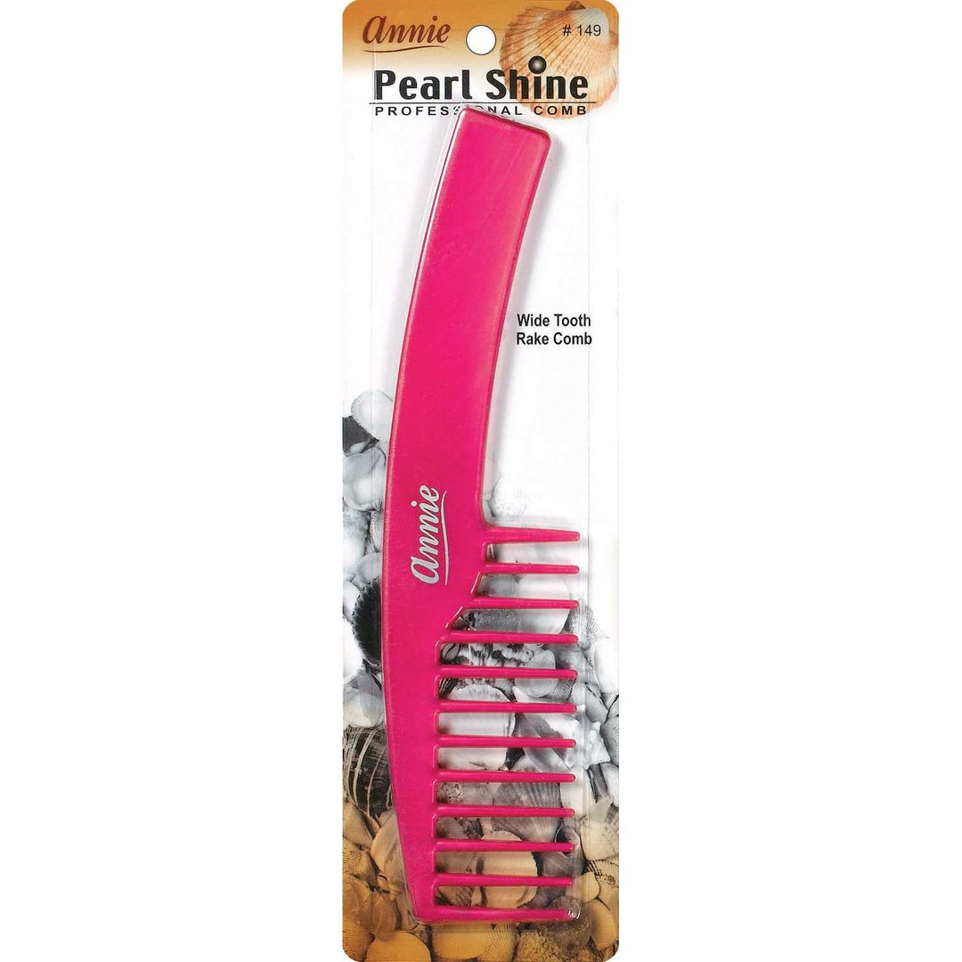 Annie Pearl Shine Wide Rake Comb, 1 Count, Assorted Color